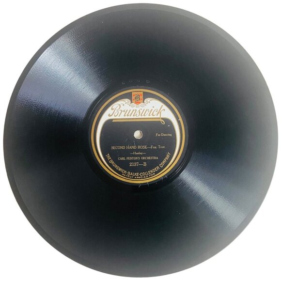 Carl Fenton’s Orchestra Yoo-Hoo! / Second Hand Rose 10in 78 RPM Brunswick 2137 - Picture 3 of 4